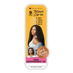 SENSAS Extensions à Clips MISS INDEPENDENT 18" (Curls Kinks & Co) -Super Beaute Boutique sensas extensions a clips miss independent 18 curls kinks co 4