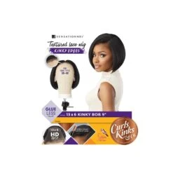 SENSAS Perruque KINKY BOB 9" (HD Lace 13x6) 7 SENSAS Perruque KINKY BOB 9" (HD Lace 13x6) -Super Beaute Boutique sensas perruque kinky bob 9 hd lace 13x6 4