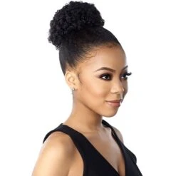 SENSAS Postiche AFRO PUFF MEDIUM (Instant Pony) -Super Beaute Boutique sensas postiche afro puff medium instant pony 1