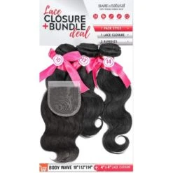 SENSAS Tissage BODY WAVE 10'' 12'' 14'' + Closure (Bare&Natural)