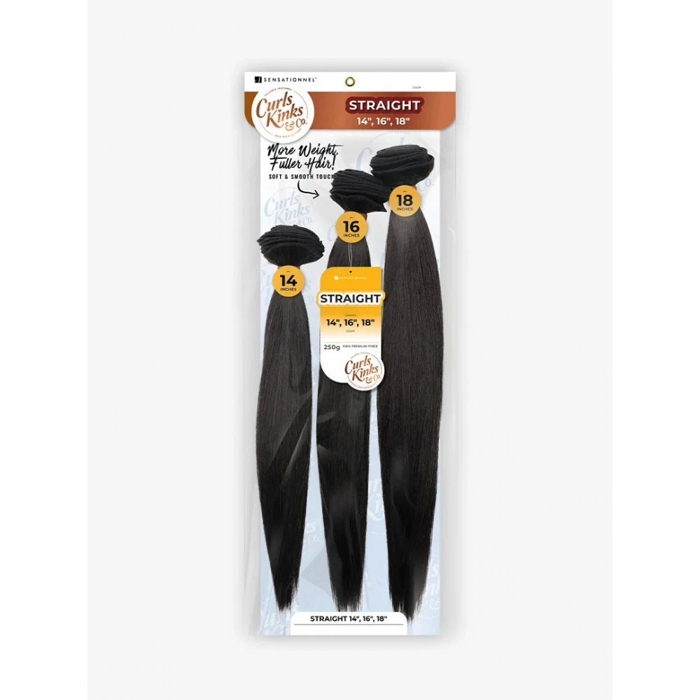 SENSAS Tissage STRAIGHT 3PCS 14,"16",18" (Curls Kinks & Co) 4 SENSAS Tissage STRAIGHT 3PCS 14,"16",18" (Curls Kinks & Co) – Image 4