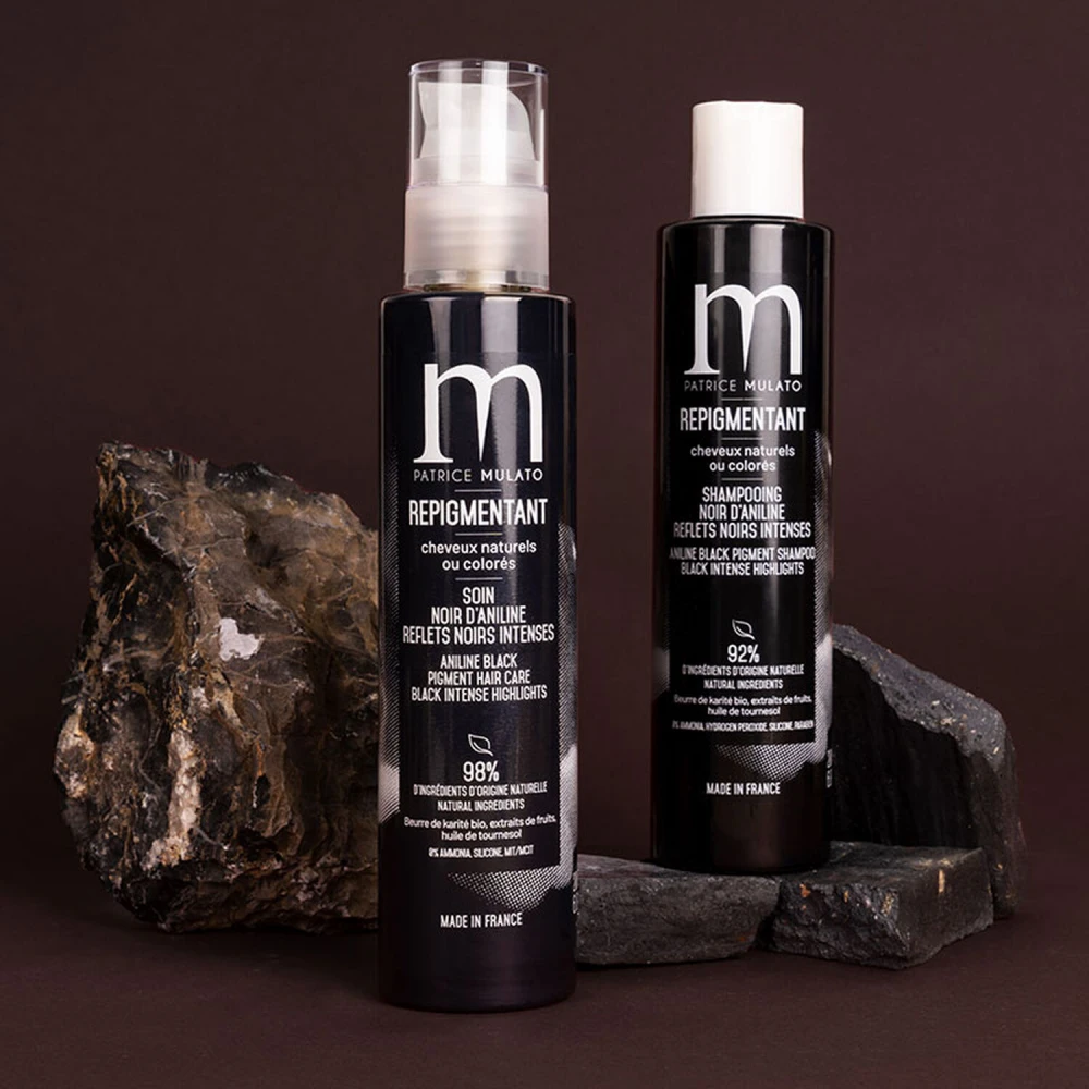 Soin Repigmentant Naturel NOIR D'ANILINE 200ml 2 Soin Repigmentant Naturel NOIR D'ANILINE 200ml – Image 2