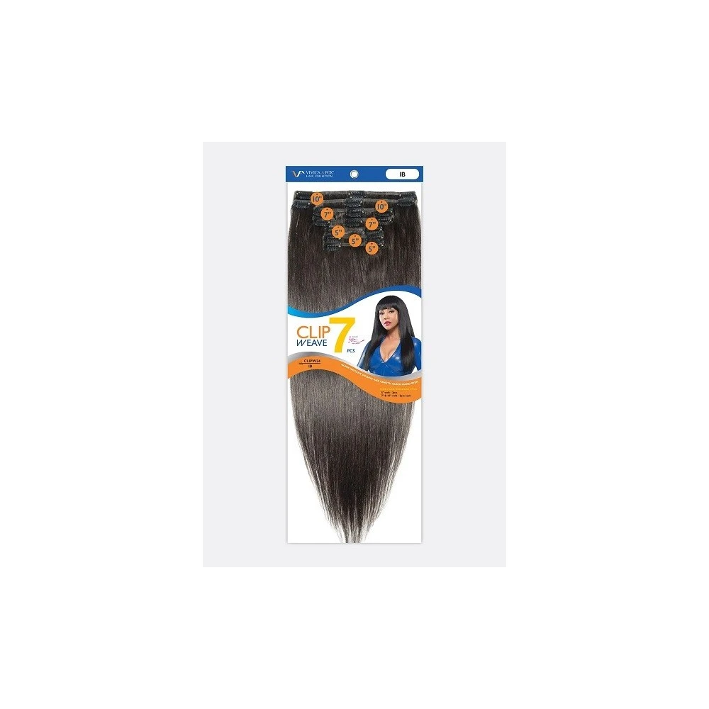 VIVICA FOX Extensions à Clips 7PCS STRAIGHT CLIP-WEAVE 24" 2 VIVICA FOX Extensions à Clips 7PCS STRAIGHT CLIP-WEAVE 24" – Image 2